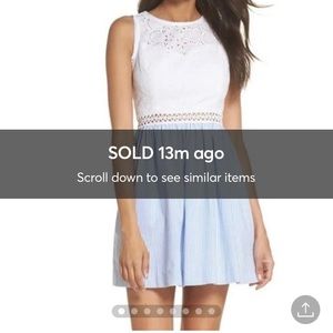 Lilly Pulitzer Alivia Seersucker Dress  00 NWOT